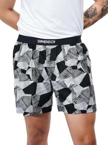 Image of DAMENSCH Printed Breeeze Inner Boxers for Men, Ultra-Light Boxers, 100% Cotton Shorts Pant for, Breathable Woven Inner Cotton Shorts.