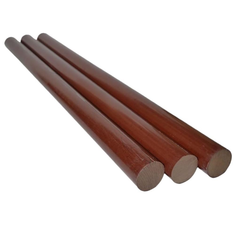2 Stück 0,5 m lange Hochleistungs-Laminatstangen, Phenolmaterial-Zusammensetzungsstab for den Ingenieurbereich(25X500mm)