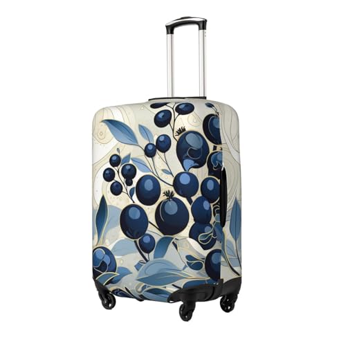 Field Of Blueberries Travel Luggage Cover Elastic Washable Suitcase Protector Anti-Scratch Travel Suitcase Cover Luggage Protector Fits 18-32 Inch Suitcase2