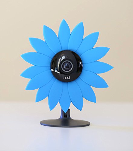 Hide-Your-Cam Nest Cam Security Camera Camouflage Blue Sun Flower Cover Skin Case Disguise Protection Decoration Also Fits on Yi Home Cam