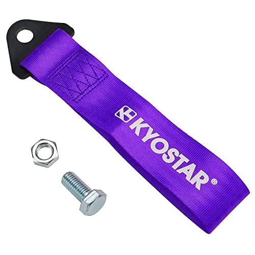 Kyostar Racing Tow Strap With Bolt For Front Bumper Towing Hook Purple 6037# #TOP4
