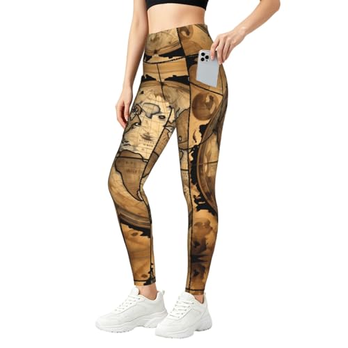 Leggings de mundo antiguo para ropa para clima diario y paseos urbanos de mujer