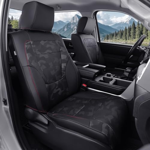 WeatherWard for Toyota Tundra Seat Covers 2022-2027 Black Camo