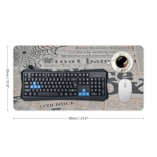 Black Spider Web Desk Mat Grande Antideslizante miniatura 2