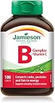 Jamieson Complexe De Vitamine B Et Vitamine C 500 mg, Avec Folate Pour La Santé Cellulaire, Soutient La Production D'Énergie, Le Métabolisme, Et La Santé Immunitaire. Végétarien, Sans Gluten, 100 Comprimés, Fièrement Canadien