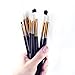 Yuwaku Eye Makeup Brushes Set - 12pcs Eyeshadow Brush Professional Black Premium Synthetic Blending Concealer Brushes for Eyeliner Eyebrow Contour