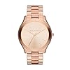 Michael Kors Slim Runway Three-Hand Rose Gold-Tone Stainless Steel Women’s Watch (Model: MK3197)