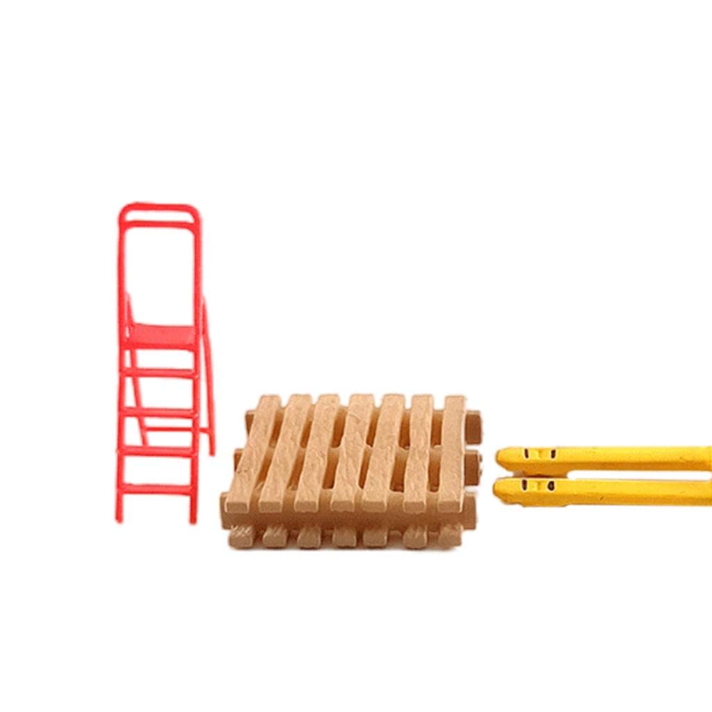 Miniatura in 1/64, Simulazione di Officina di Riparazione, Fabbrica, Magazzino, Casa, Accessorio da Collezione, Decorazione, Auto Rossa