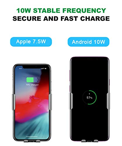 Image of DUDAO F3 Pro Car Mobile Phone Stand Mount with Wireless Mobile Charging for Car,Dashboard, Windscreen, Mobile Holder with Wireless Charging - White