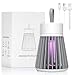 Rechargeable Bug Zapper for Home and Camping - Mosquito Zapper with Safety Grid, Cordless Fly Trap with Purple Light,Mosquito Killer for Indoor/Outdoor Use,USB Charging (Dark Gray)​