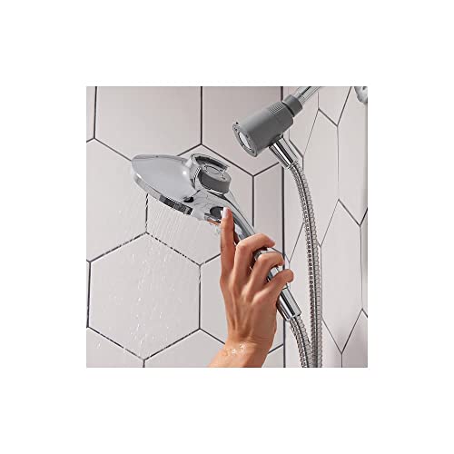 Moen Engage Regadera Redonda de Plástico Cromado miniatura 2
