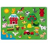 Fuzzy FIENTE BORAJE para Partidos Hijos DE CARRICACIÓN DE Childs FIENTA 41.3x29.5 Pulgadas Tema de la Granja FIENTA PRESCESORA PREDELLETLEINGLE DE Carrillo DE LA Mala Todos ENERDES EDUCATIONES ENSEJO