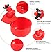 Chicken Water Cup Waterer for Poultry, 3/8 in Automatic Filling Waterer Poultry Drinking Bowl Chicken Water Feeder, Automatic Poultry Drinking Bowl for Duck Turkey Rabbit Geese Farm (12)