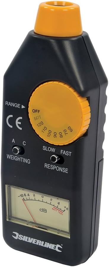 SKYKING Analog Sound Level Meter | Portable Decibel Meter with A/C Weighting & Fast/Slow Response | 70–120 dB Range | Manual Dial Analog Noise Tester for Industrial, Home & Classroom Use-image-35