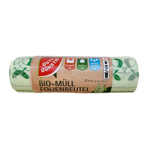 GUT & GÜNSTIG Müllbeutel 10 Stück/10 Liter - Feinste Materialqualität und Haptik