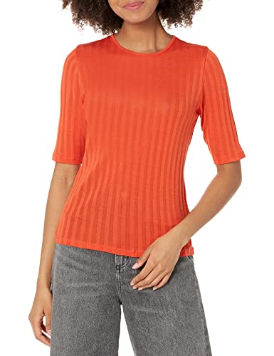 Image of Vince Women's Ribbed Elbow SLV Crew