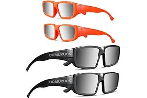 Safe Solar Eclipse Glasses for Small Children: 4 Pack ISO Certified Shades