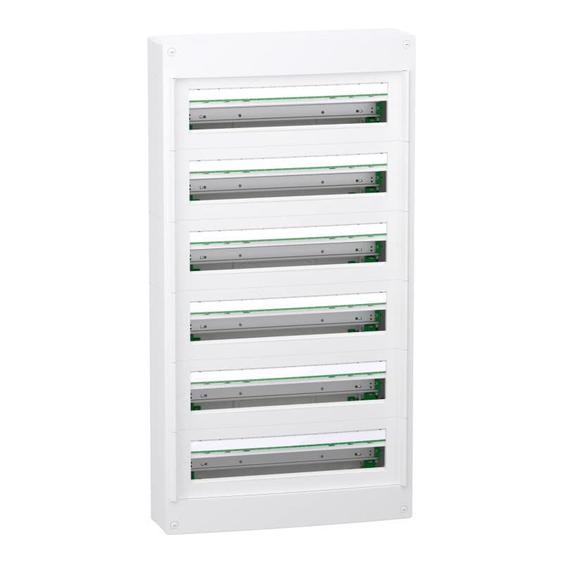 Coffret en saillie PrismaSeT XS Schneider Electric - 6 rangées - 24 modules - Sans porte