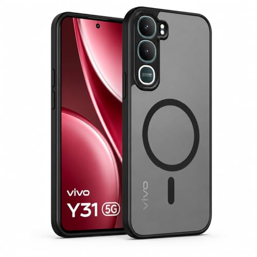 Image of Mobile Back Case for Vivo Y31 5G, Back Cover Bumper | Matte PC Back + TPU | 360 Degree Protection Back Case Cover for Vivo Y31 5G (Vivo Y31)