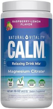 Natural Vitality Calm Magnesium 16oz Powder | Raspberry Lemon Fla...