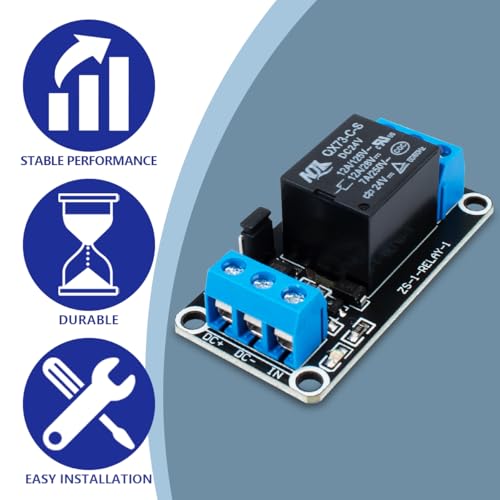 Innfeeltech 6pcs DC 24V Relaismodul 1 Kanal Relais mit Optokoppler High oder Low Level Trigger Erweiterungsplatine