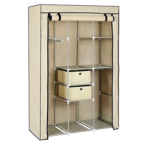MFASD Kleiderschrank Armoire en Tissu No-Gewebe Cover