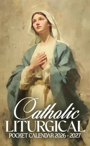 Catholic Liturgical Pocket Calendar 2026 – 2027: Holy Days of Obligation with Devotional Notes and Monthly Layouts | Virgin Mary in Prayer Catholic Liturgical Pocket Calendar 2026 – 2027: Holy Days of Obligation with Devotional Notes and Monthly Layouts | Virgin Mary in Prayer