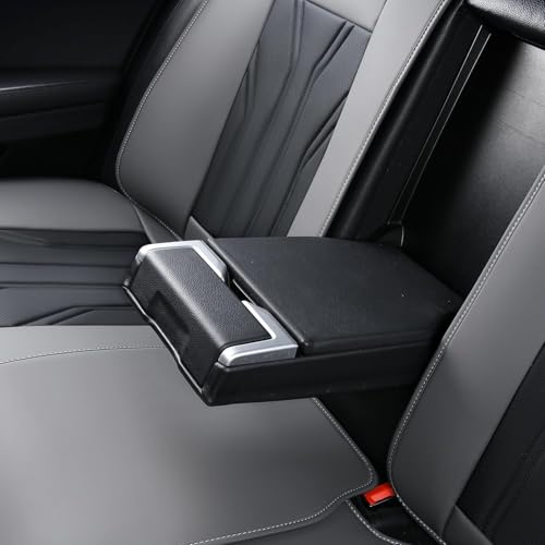 Image of FLORICH Rear Seat Covers Leather Car Seat Covers Waterproof Back Seat Cover Automotive Seat Covers Universal Seat Cushion Protector for Most Cars Trucks SUV-Gray&Black