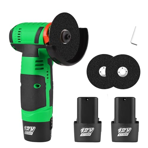 ConBlom Akku Winkelschleifer 16.8V Mit 2 Batterien - Kabelloser Mini Flex 76mm