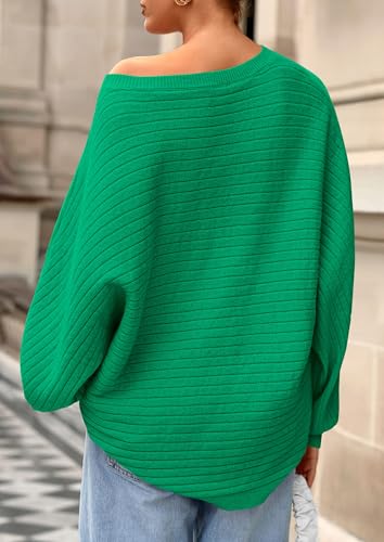 PRETTYGARDEN Fall Sweaters for Women 2025 Oversized Boat Neck Pullover Long Sleeve Knit Tops Cozy Winter Fashion Clothing4