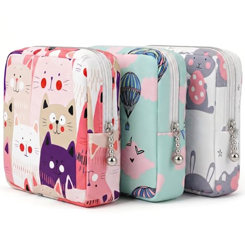 Image of 3Pcs Sanitary Pad Pouch, Sanitary Napkin Bag Pads for Women Pads Bags