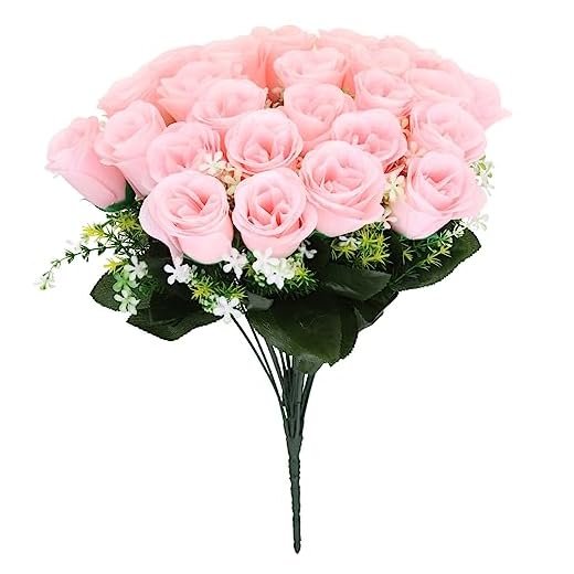 Amosfun Flor Artificial con Ramo De Rosas Novia con Ramo Flor Preservada Rosa Flor Ramo De Flores De Navidad Boda con Decoraciones Dama De Honor Mesa De Café Flor De Seda
