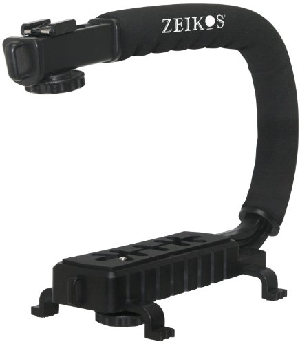 Zeikos ZE-VH26 Deluxe Video Bracket for Camcorders, DSLR Cameras and Point and Shoot Cameras