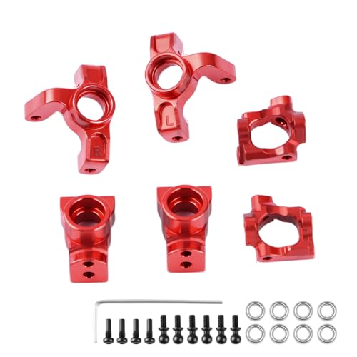 GLOBACT RC Spindle Hub Set, Front Steering Knuckles, Caster Blocks C Hubs and Rear Hubs for Buggy...