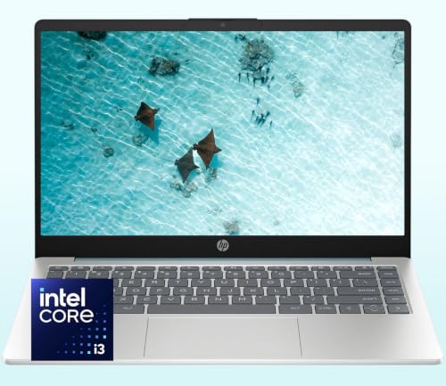 Image of Customized HP 14 inch Laptop • Intel Core i3 CPU • HD Screen • 8GB RAM • 256GB SSD • Windows 11 Home • Up to 10.75 Hours of Battery Life • FHD Webcam • Lightweight & Portable
