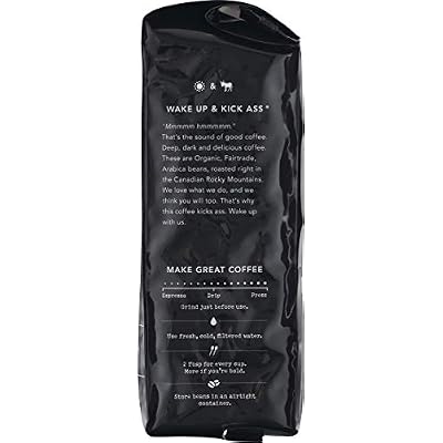 Kicking Horse Coffee Kick Ass Dark Roast Whole Bean and Ground Coffee Bundle (10 Oz)