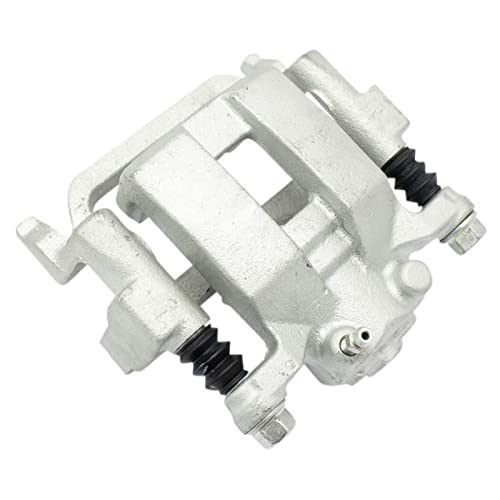 Image of TRQ Rear Brake Pad and Rotor Set Ceramic Coated Rotors Calipers
