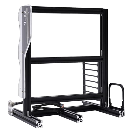 Gabinete Open Air ATX/ITX/MATX para PC, estructura vertical de aluminio con disipación térmica, color negro miniatura 1
