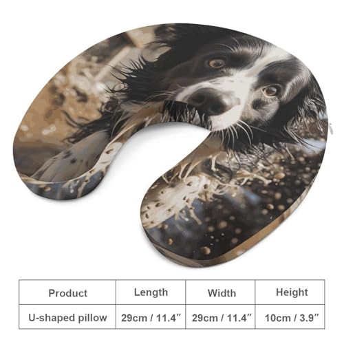 Almohada de espuma viscoelástica en forma de U 30 cm miniatura 2