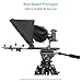 PROAIM Universal Ultra-Large Tablet Teleprompter Kit for DSLR/Video Camera. Adjustable 60/40 Beamsplitter with Hood. 15mm LWS Baseplate with 15mm Rods. 20' Reading Range (TP-ULTB-01)