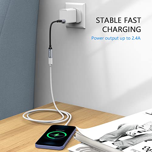 Yootech Usb C To Usb Adapter [3 Pack] 6.3” Type C Female To Usb Male Converter Charger Cable Adapter For Iphone 14 13 12 11 Mini Pro Max,Ipad Mini Air Pro,I-Watch Series 8 7,Samsung Galaxy S22,Gray #TOP4
