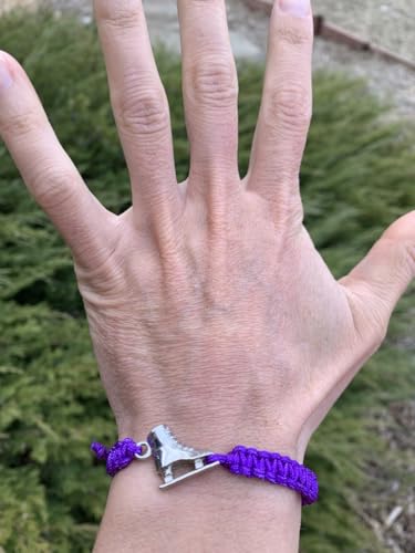 Image of Infinity Collection Figure Skating Charm Bracelet, Ice Skating Jewelry, Adjustable Skate Bracelet, Figure Skater Gift