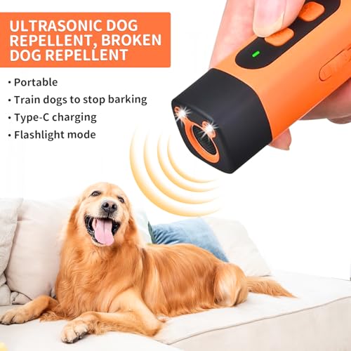 SFSSHUI Antibell Ultraschall Gerät,Anti Bell Gerät Hunde,Ultraschall Hundeabwehr,Wiederaufladbar Antibell Ultraschall Gerät, für Hunde jeder Größe und Rasse geeigne.