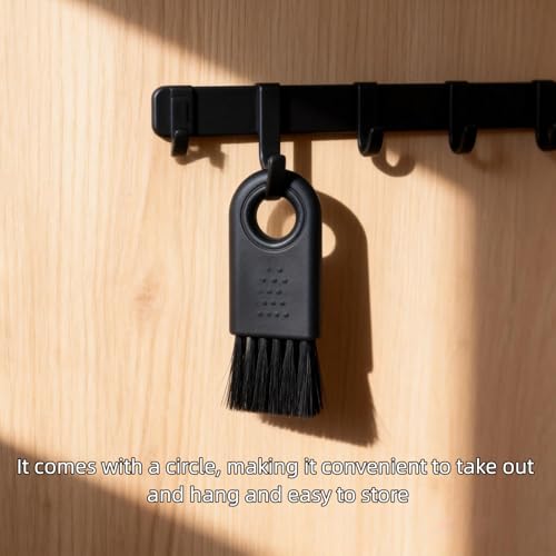 Image of Shaver Cleaning Brush,Nylon Hair Durable Stable Electric Shaver Cleaning Brush Wearable 6Pcs for Household Cleaning for Computer Accessories Cleaner(Black)