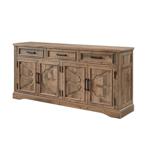 Jxqtlingmu LM030-66TVLB 66 Inch Large Buffet Sideboard Cabinet thumb #6