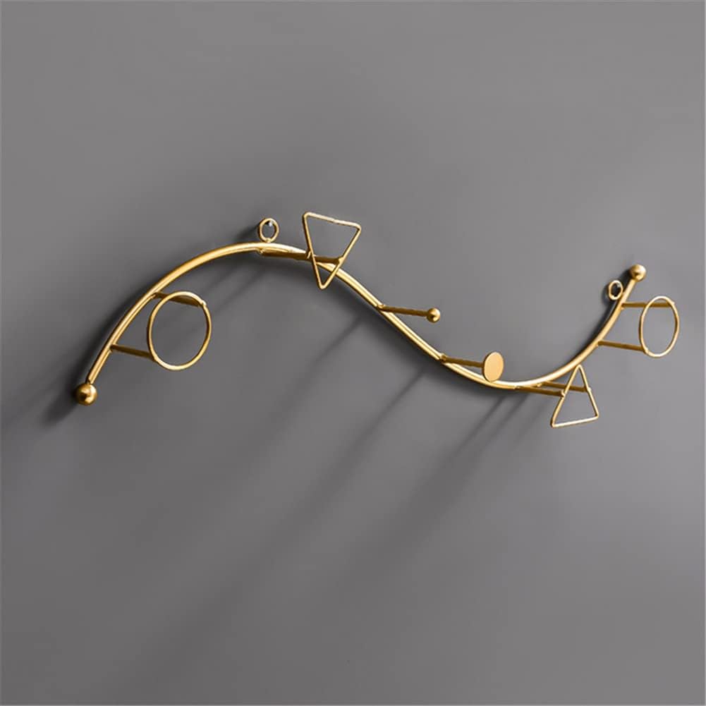 Nordic Hook Wrought Iron Wall Hanging Hook Coat Rack for Clothes Display Racks Key Hanger Storage Horns Hangers(B-56x5.5x4.5cm)