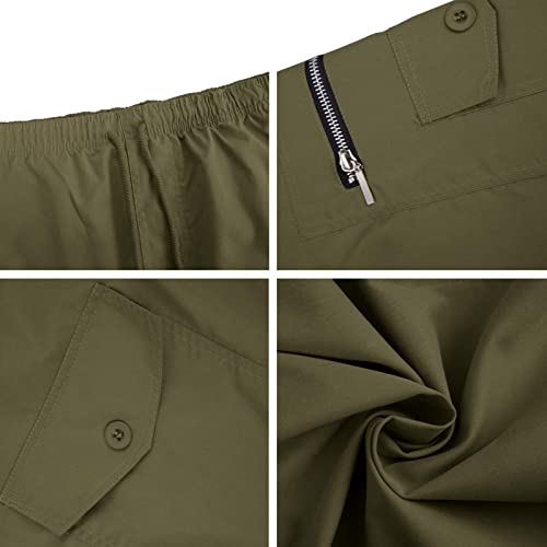 Endoradore Mens Fashion Cargo Pants Multi Pocket Athletic Pants Casual Outdoor Trousers Loose Work Pants With Drawstring #TOP5