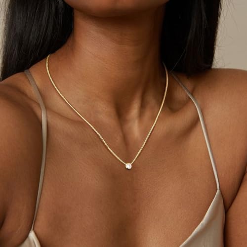 ORAZIO Gold Necklaces for Women,Layered Gold Necklace,14K Gold Plated Pendant Necklaces,Simple Choker Necklaces Set, Dainty Gold Chain Necklaces,Trendy Gold Stacked Jewelry Gifts for Women4