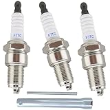 YSIL F7TC Spark Plug 3Pcs With Wrench Replace For GX120 GX160 GX200 GX240 GX270 GX340 GX390 Mower