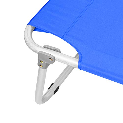 Magshion Portable Military Fold Up Camping Bed Cot With  Storage Bag, Blue #TOP4